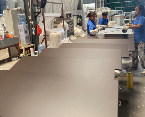 aluminium cladding sheet production