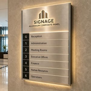 2mm aluminium composite signage