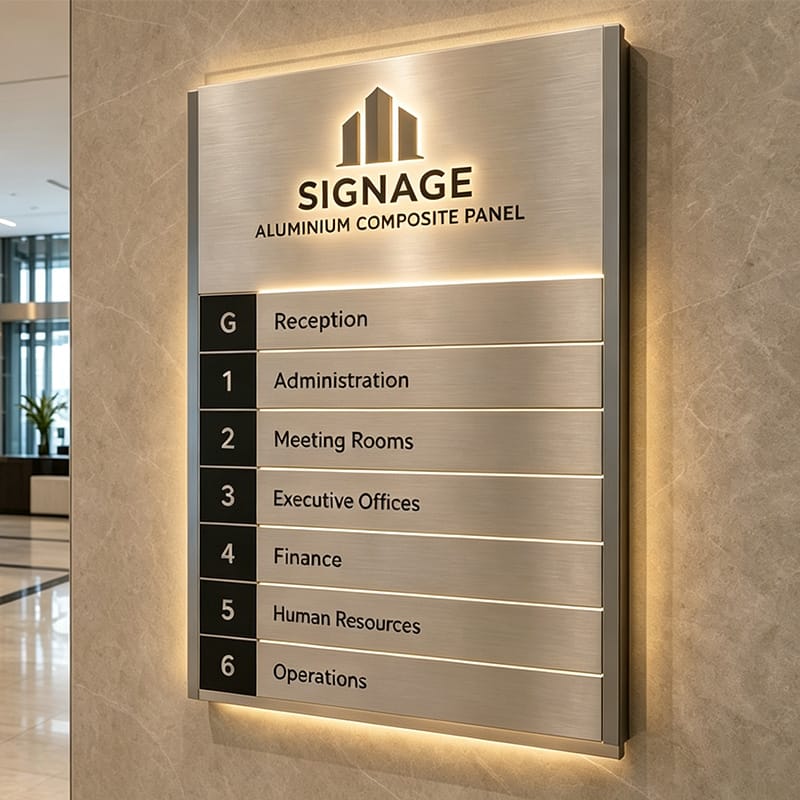 2mm aluminium composite signage
