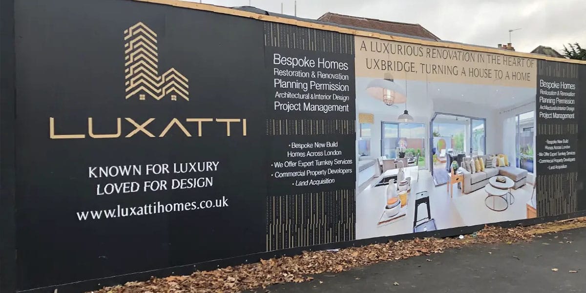 aluminium composite panel signage application