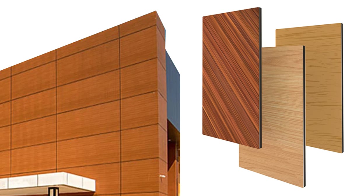 Aluminum Composite Panels With Wood Finish