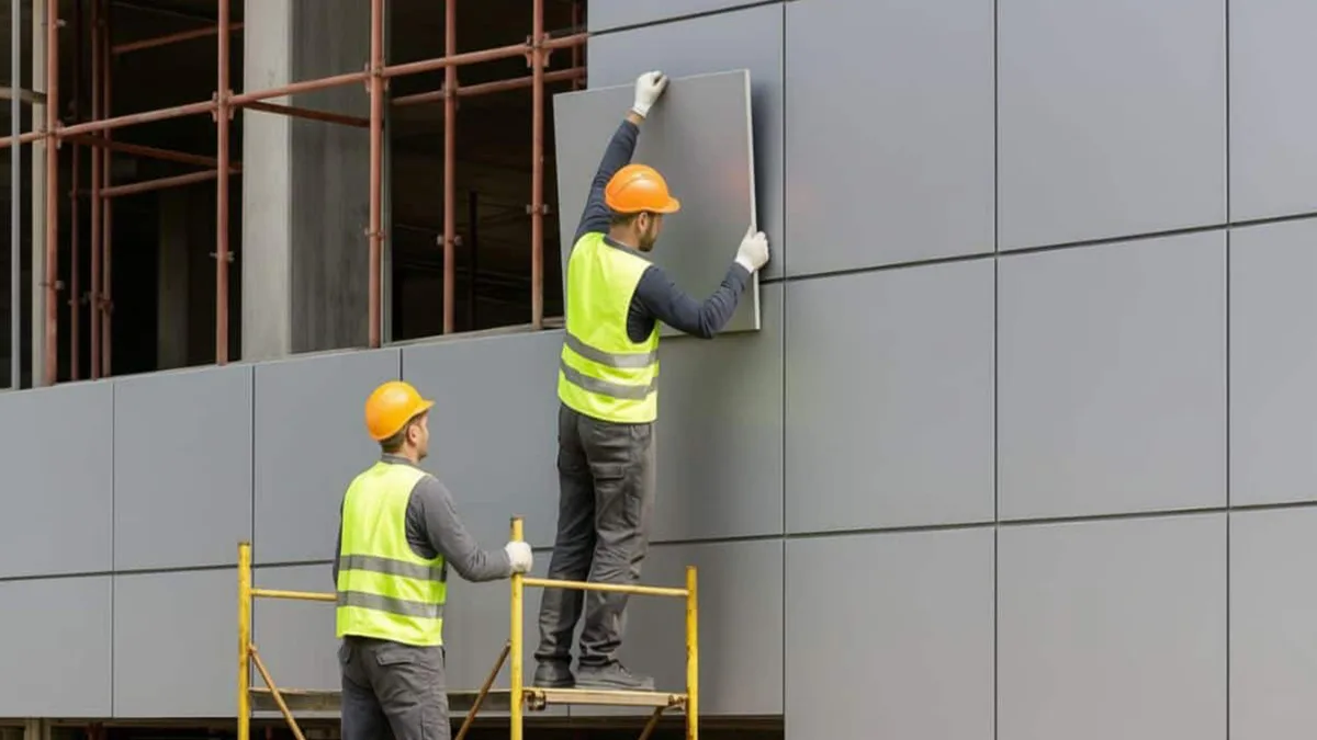 Anleitung zur Montage von Aluminium-Wandpaneelen