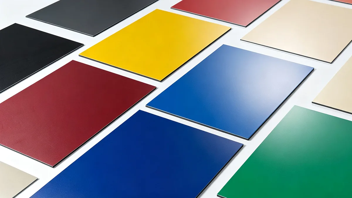 Aluminum composite panel construction illustration