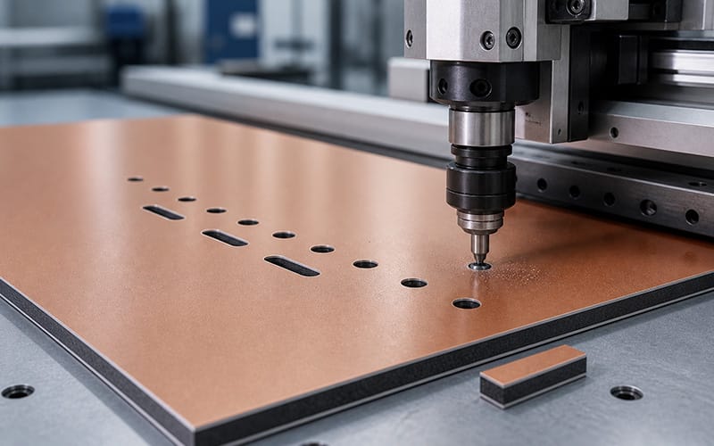 ACP Panel Punching and Drilling