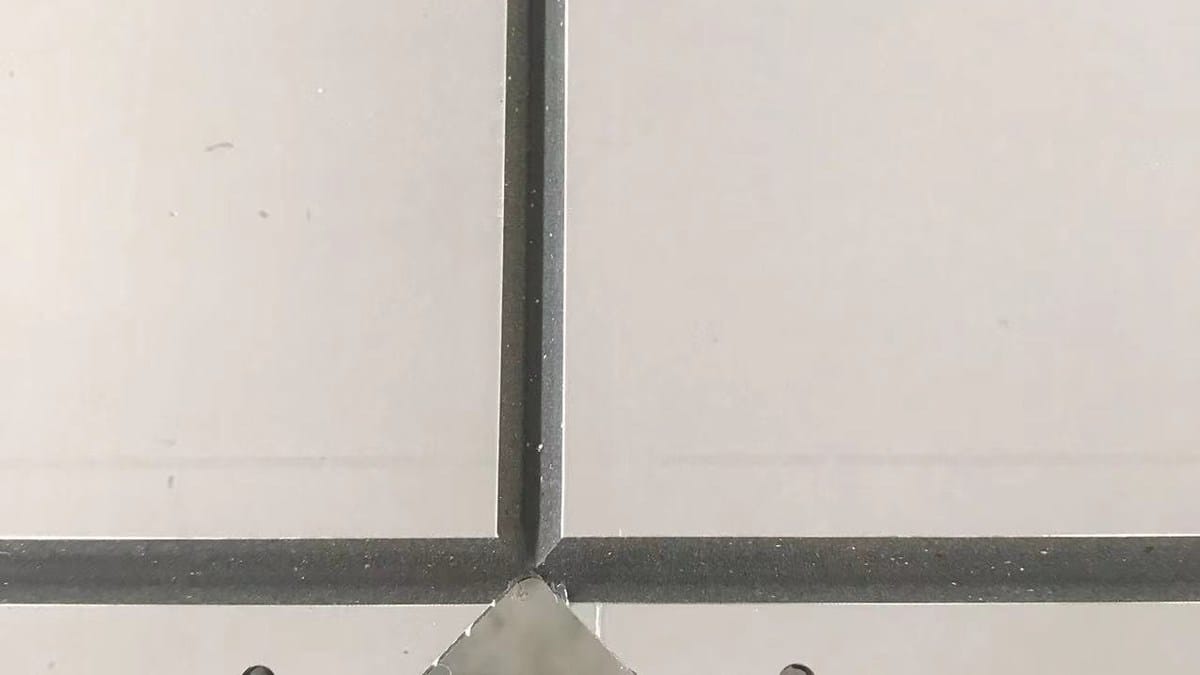 Real fabricated ACP return and concealed joint detail