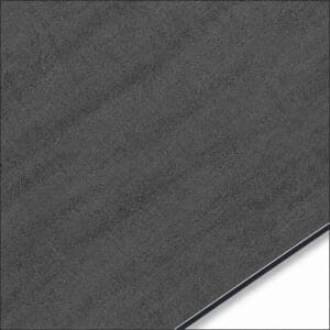 QSJ-0058 aluminium composite panel sample showing a dark grey stone-effect finish with subtle diagonal shading