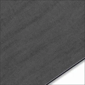 Muster der Aluminium-Verbundplatte QSJ-0058 mit dunkelgrauer Steinoptik und dezenter diagonaler Schattierung