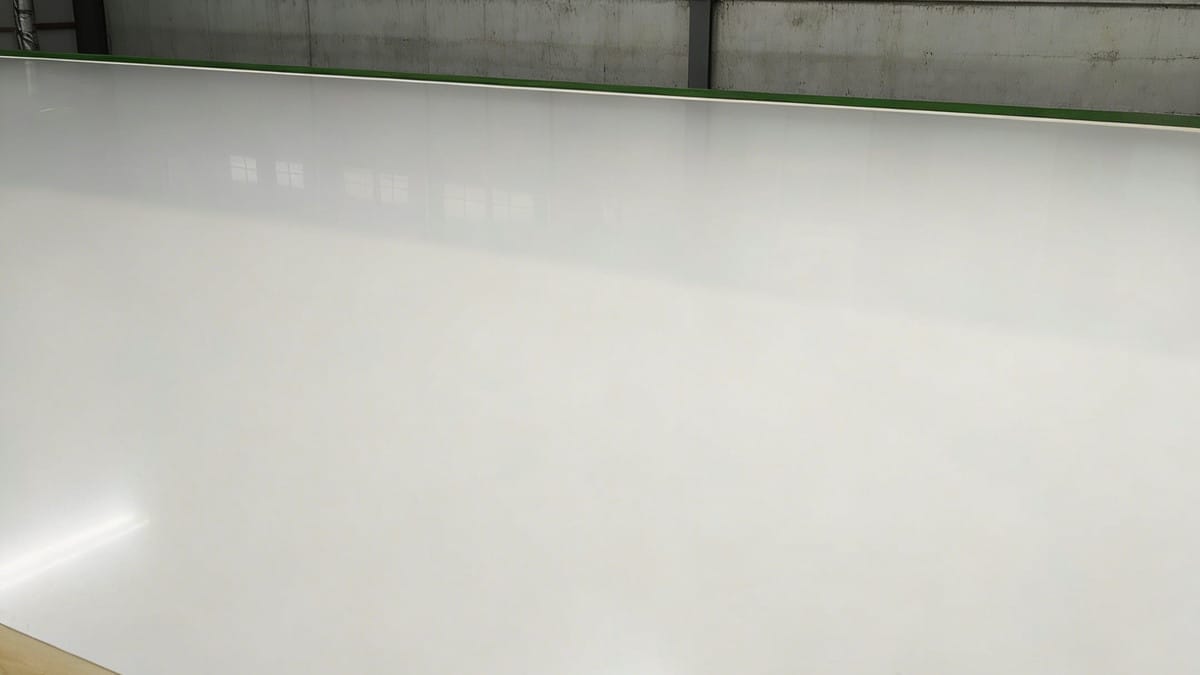 Alcadex aluminum composite panel surface under factory lighting