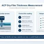 Conceptual eddy current measurement of ACP coating dry film thickness