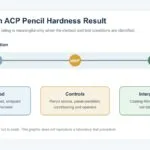Guia esquemático para interpretar os resultados do teste de dureza do lápis ACP