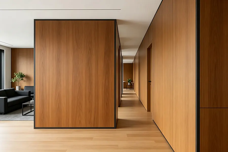 Decorative interior wall application example