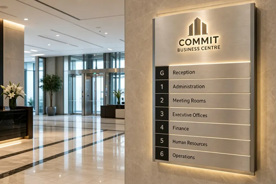Aluminum composite signage application example